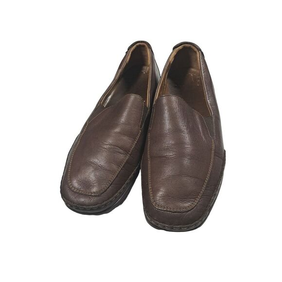 Mephisto Other - Mephisto Edlef Men's Brown Leather Cool-Air Slip-On Moccasin Loafers‎ Size 9.5